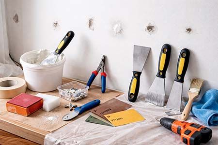 Trous dans les murs : reboucher proprement sans refaire toute la peinture